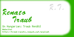 renato traub business card