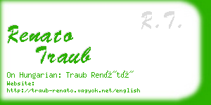 renato traub business card